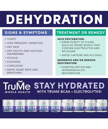 TruMe Natural BCAA Powder with Electrolytes - Vegan Sour Watermelon Post Workout Supplement - Sugar & Gluten Free - Muscle Recovery & Hydration - 30 Servings - Buy Online on GoSupps.com