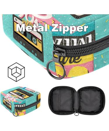 1990s Music Band Colorful Storage Bag | Portable Menstrual Pad & Cup Bag for Teenagers & Women - Buy Online on GoSupps.com