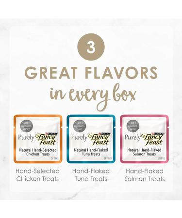 Purina Fancy Feast Limited Ingredient Cat Treats Meaty Bites Variety Pack - 50 Count - Buy Online on GoSupps.com