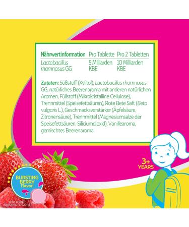 Cultural Kids Daily Chewing Tablets | 30 Vegan Tablets with 5 Billion Lactobacillus Rhamnosus GG Cultures | 30-Day Supply for Children - Buy Online on GoSupps.com