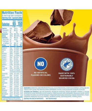 Carnation Breakfast Essentials Light Start Powder Drink Mix - Rich Milk Chocolate - 0.705 oz (Pack of 64) - Buy Online on GoSupps.com