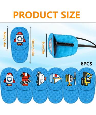 Amblyopia Eye Patches Lazy Reusable Amblyopia Correction Orthopedic Eye Patch for Squint Lens Left Eye Patches Nonwoven Fabric Eye Patches 6 Pieces - Buy Online on GoSupps.com