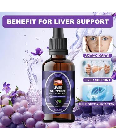 Liver Support Liquid Drops Supplement | TUDCA Drops Liver Cleanse & Detox with Milk Thistle, NAC, Dandelion, Artichoke & Glutathione for Detox, Bile Flow, and Digestive Health | Vegan & Non-GMO | 60ML - Buy Online on GoSupps.com