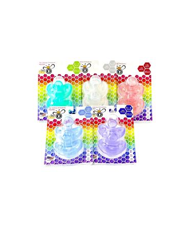 Bee Bee 10 Pacifiers 0-6 Months | Soft Silicone Orthodontic Shape | BPA-Free | Set of 10 Multicolor Soothie Pacifiers for Natural Sucking | Baby Boys & Girls - Buy Online on GoSupps.com