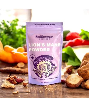 Lion's Mane Powder (Hericium erinaceus) - Smithereens Mushroom Powder 30gr