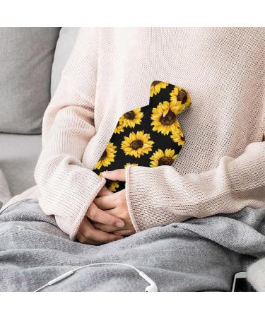 Buy Sunflower Hot Water Bottle with Plush Cover - Ideal Hand Warmer for Adults & Children - 26.5x15.3cm - International Shipping Available - Buy Online on GoSupps.com