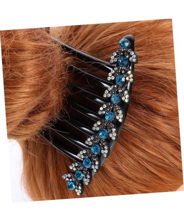 Beatifufu Issue Card Tiara for Tiaras for Bun DIY Bride Pin French Barrette Rhinestone Headdress Black Rhinestone Clip Rhinestone Women Headdress Rhinestones Hair Comb Miss - Buy Online on GoSupps.com