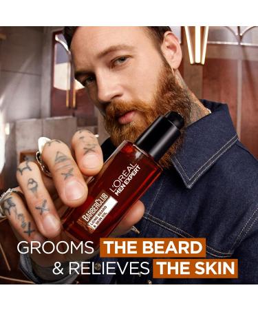 L'Oreal Paris Men Expert Beard Oil Barberclub with Cedarwood Oil - 50ml - Buy Online on GoSupps.com