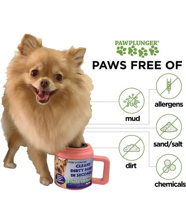 Paw Plunger: Dog Paw Cleaner with Soft Bristles for Clean Floors & Furniture - Large Black - Buy Online on GoSupps.com