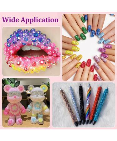 Buy 18000Pcs Resin Jelly Rhinestones - Multicolor 3mm Flatback Gems for DIY Crafts Jewelry Clothing & Nail Art with B7000 Glue - 24 Mix Colors - Buy Online on GoSupps.com
