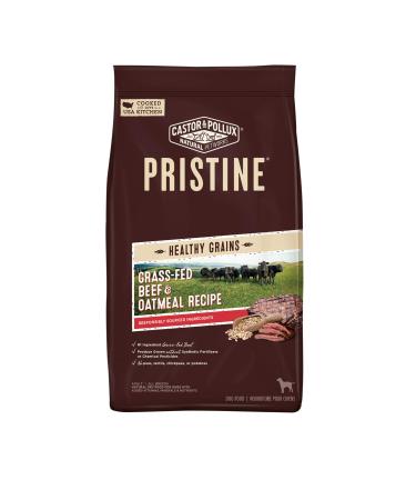 Castor & Pollux Pristine Grass-Fed Beef & Oatmeal Dry Dog Food Recipe - 10 lb Bag Healthy Grains Grass-Fed Beef 10 Pound (Pack of 1)