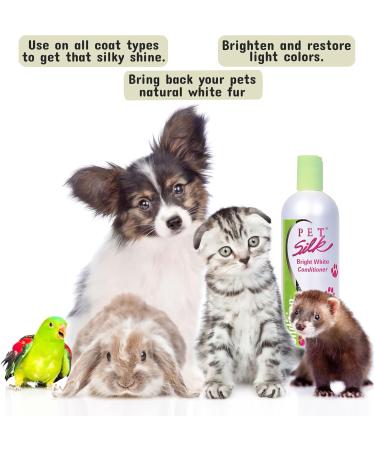 Buy Pet Silk Bright White Pet Conditioner 472 ml - Best International Shipping for Your Pet's Grooming Needs - Buy Online on GoSupps.com