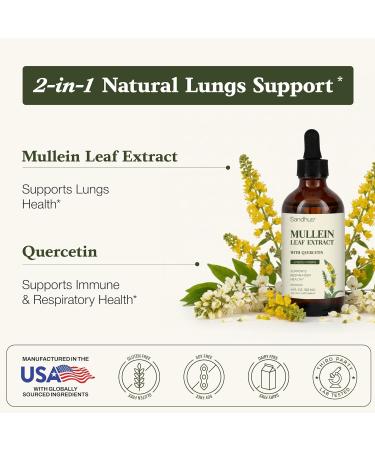 Sandhu's Mullein Drops for Lungs Bundle with Beetroot Powder Capsules | Supports Immune Health & Overall Wellness for Men & Women - Buy Online on GoSupps.com
