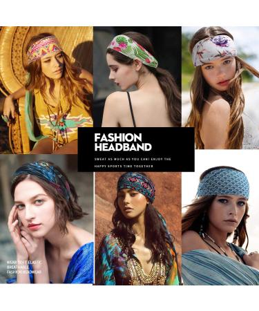 Shop Dreshow 6-Piece Boho Headband Set | Printed Knot Twisted Hair Accessories for Women & Girls - Perfect for Every Occasion - Buy Online on GoSupps.com