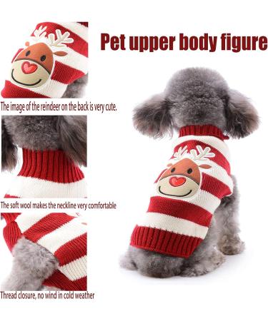 Premium Christmas Dog Sweater - Warm Knitted Turtleneck for Puppies | Holiday Pet Costume & Gift - Buy Online on GoSupps.com