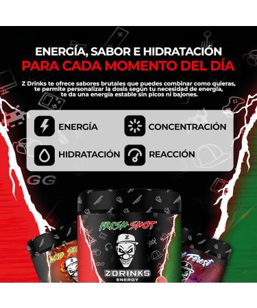  Z ZDRINKS ENERGY Z Drinks - Sugar Free Powdered Energy Drink - 40 Services Watermelon Flavour Low Calorie (16 Lime) with Vitamins and Minerals - Buy Online on GoSupps.com