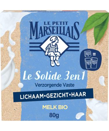 Le Petit Marseillais Le Petit Marseillais - Comforting 3-in-1 Solid Cleansing Soap Milk Body Face & Hair 80g