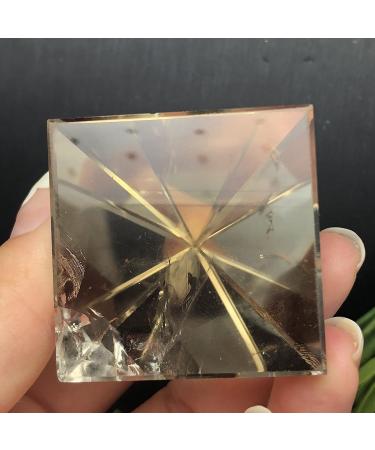 FUERLI Natural Color Gum Tawney Pyramid gem Suitable for Home Decoration Can be Used for HOMEZHOU - Buy Online on GoSupps.com