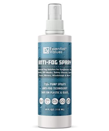 Anti Fog Spray for Glasses (4oz), Made in USA | Anti Fog Spray That Keeps Fog Out & Protects Goggles, Masks, Mirrors, Windows & More  Effective for Use on Plastic & Glass Lenses 1 Pack