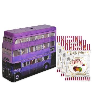 Harry Potter Set with Knight Bus Money Box with 3 Pack Bertie Botts (3x 54g) - Buy Online on GoSupps.com