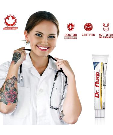 Dr. Numb 5% Lidocaine Numbing Cream 10g - Maximum Strength Pain Relief with Vitamin E - Buy Online on GoSupps.com