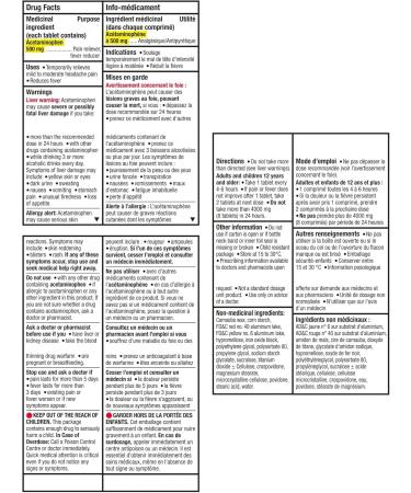 Tylenol Extra Strength Acetaminophen Tablets 500 mg 24 Count (Pack of 1) Tab - Buy Online on GoSupps.com