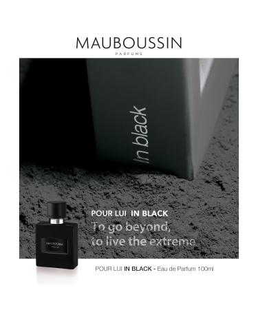 Mauboussin - Pour Lui In Black 100ml (3.3 Fl Oz) - Eau de Parfum for Men - Woody & Oriental Scents - Buy Online on GoSupps.com