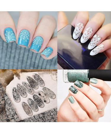 Niceneeded 12Pcs Nail Stamping Kit - 5Pcs Nature Flower Design Nail Art Stampers for Stunning Nail Designs - International Shipping Available - Buy Online on GoSupps.com