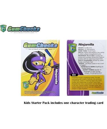 GumChucks Kids Floss StartPack | Faster Easier Flossing | Reusable Handles & Universal Tips | Shop Internationally - Buy Online on GoSupps.com