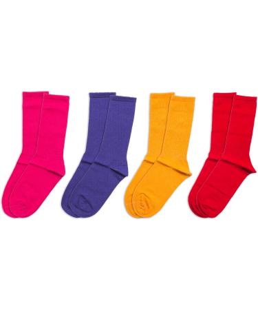 RAFRAY Colorful Sports Socks - Premium Cotton Sneaker Socks Gift Box (4 Pairs Size 36-40) - Perfect for International Shipping - Buy Online on GoSupps.com