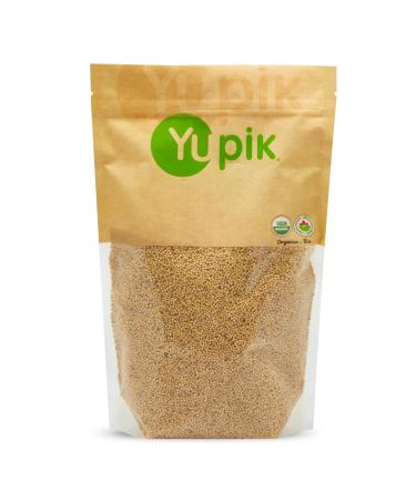 Yupik Organic Millet Seeds Hulled 1 kg Gluten-Free Non-GMO Kosher Vegan Raw Salt-Free Plant-Based Protein Source of Fiber & Iron Ideal for Recipes Side Dishes Salads & More 1 kg (Pack of 1)