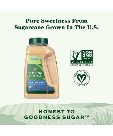 Florida Crystals Raw Cane Sugar 48 OZ Jug - Pack of 2 | Pure & Natural Sweetener - Buy Online on GoSupps.com