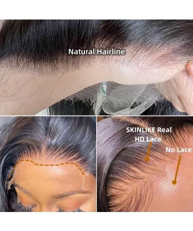 Buy 12-Inch Bob Wig - HD Transparent Lace Front Human Hair Wigs for Women | 6X6 Closure 150% Density Pre-Plucked Glueless Baby Hair - Black - Buy Online on GoSupps.com