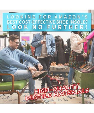 3 Pairs Sponge Heel Insoles with Grips & Cushions | Metatarsal & Arch Pain Relief | Women's 9-11.5/Men's 8-10.5 - Buy Online on GoSupps.com