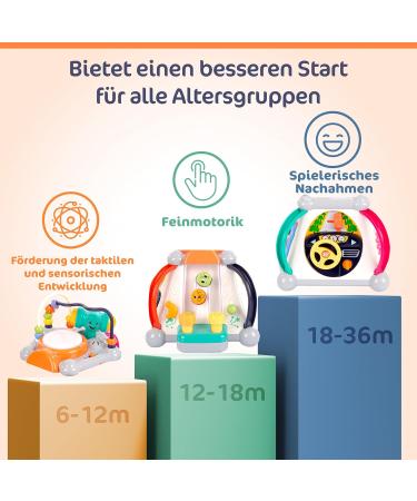 Interactive Motor Cubes for Toddlers | Educational Baby Toy & Activity Center - 20 Games | KP3707 - Buy Online on GoSupps.com