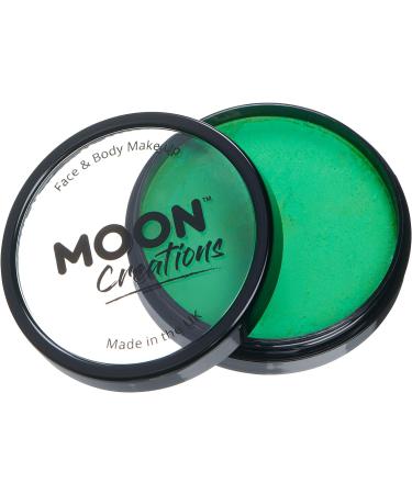 Moon Creations Pro Face & Body Makeup - Bright Green 36g - Professional Face Paint for Kids & Adults - Festivals, Halloween & Fancy Dress - Buy Online on GoSupps.com