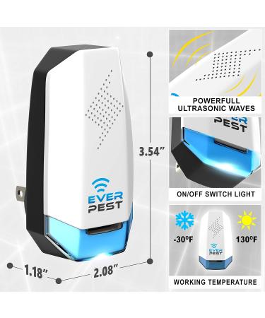 2 Pack Ultrasonic Pest Repeller Plug - Electronic Insect Control Defender for Roach, Bed Bug, Mouse, Rodent, Mosquito - Indoor Repellent for Cockroach, Ants, Mice, Fly, Rat, Bedbug, Spider, Squirrel - Color91 - Buy Online on GoSupps.com