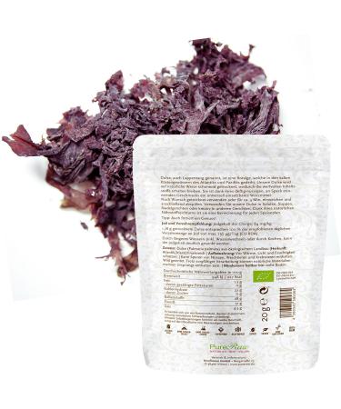 Organic Algae Flakes Set - Dulse Nori Wakame | Raw Vegan Seaweed for Salad Sushi Dashi & Snacks | Pureeraw 95g - Buy Online on GoSupps.com