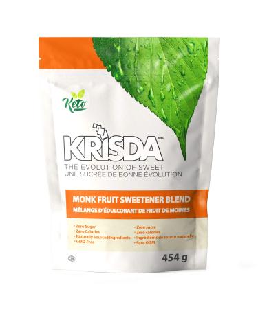 Krisda Monk Fruit Spoonable Natural TableTop Sweetener 454 Grams