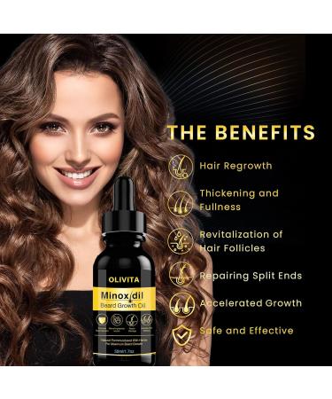 HJZWTS 5% Minoxidil Beard & Hair Growth Serum Kit for Men - Biotin & Caffeine - Thicker Fuller Growth | Unscented | 1.7oz - Buy Online on GoSupps.com