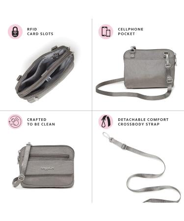 Baggallini Modern Everywhere Mini One Size Sterling Shimmer - Buy Online on GoSupps.com