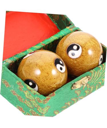 Ultechnovo 10 pc Massage Globe Baoding Balls Set Stress Relief & Fitness Tool for Adults | Metal Massage Roller Balls with Bells - Buy Online on GoSupps.com