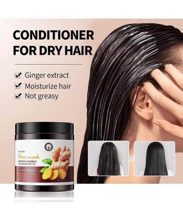 SULLMAR Garlic & Ginger Hair Mask 500g - Deep Conditioning Treatment for Dry, Damaged, and Curly Hair Growth - Buy Online on GoSupps.com