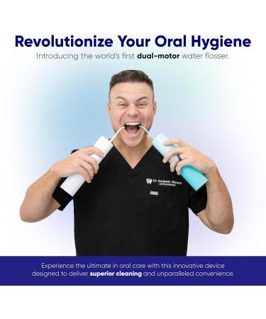 Buy SOMETHING NICE AquaClean Duo Water Flosser - Portable & Waterproof Dental Flosser for Braces | Includes Nozzles Magnetic Charger & Travel Bag | Ideal Teeth Cleaning Solution - Buy Online on GoSupps.com