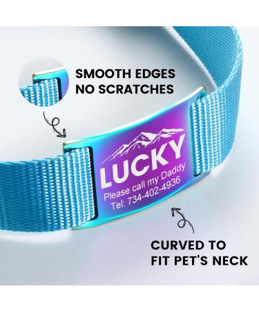 Personalized Yehanti Dog & Cat Tag - Engraved Stainless Steel Collar ID with Name Phone & Address (M Silver) - International Shipping - Buy Online on GoSupps.com