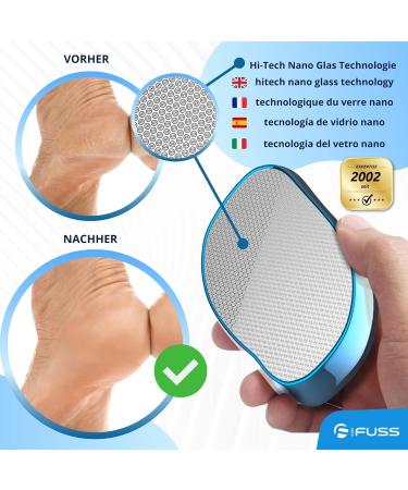 Mr. Fuss Nano Glass 2-in-1 Corneal Remover File - Safe & Fast Wet & Dry Solution for Velvet Soft Baby Feet - Buy Online on GoSupps.com