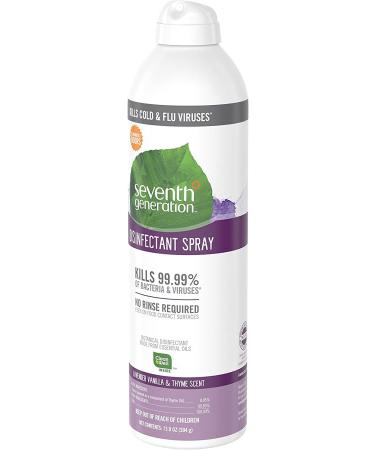 Seventh Generation Disinfectant Spray Lavender Vanilla & Thyme 13.9oz (Pack of 4) | Eco-Friendly Cleaning Solution - Buy Online on GoSupps.com