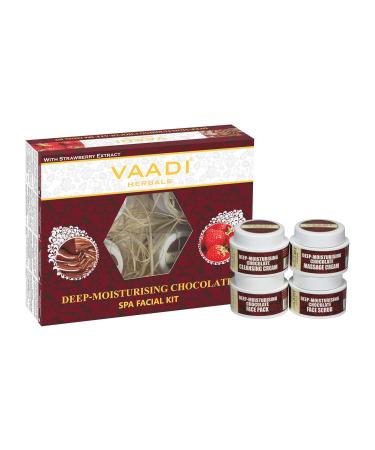 Vaadi Herbals Chocolate Strawberry Facial Kit - All Natural SPA Treatment for All Skin Types - 70g - Unisex - Buy Online on GoSupps.com