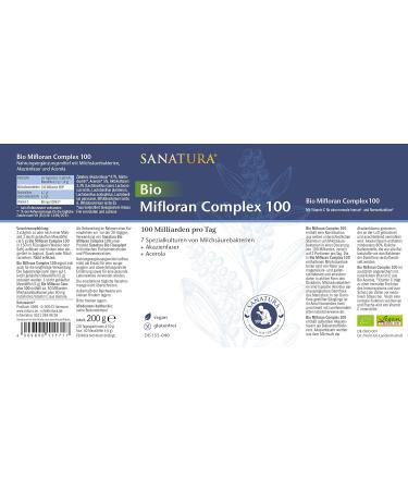  Sanatura Sanatura Bio Mifloran Complex 100 (0.2 kg) - Buy Online on GoSupps.com
