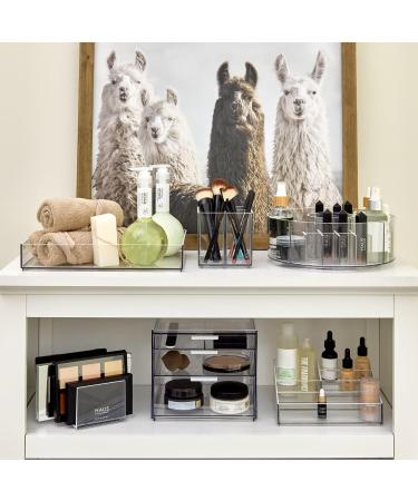 IDesign Makeup Organizer - Clear Cosmetic Storage with 7 Dividers by Sarah Tanno | Perfect for Makeup Palettes - Buy Online on GoSupps.com